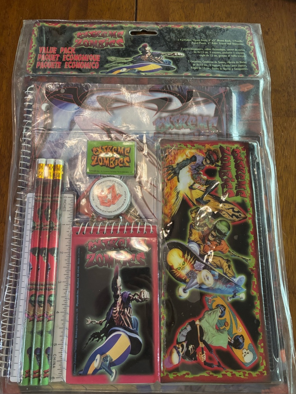 Vintage Extreme Zombies 90’s Stationary Value Pack New Unopened